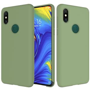 Solid Color Liquid Silicone Dropproof Protective Case for Xiaomi Mi Mix 3 (Green)