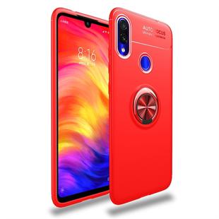 lenuo Shockproof TPU Case for Xiaomi Redmi Note 7, with Invisible Holder (Red)