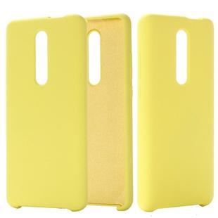 Solid Color Liquid Silicone Dropproof Protective Case for Xiaomi Redmi K20 / K20 Pro / Mi 9T / Mi 9T Pro(Yellow)