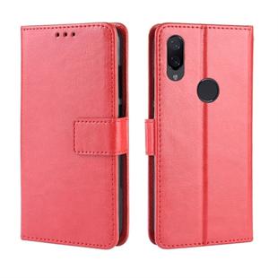 Crazy Horse Texture Horizontal Flip Leather Case for Xiaomi Mi Play, with Holder & Card Slots & Wallet & Lanyard (Red)