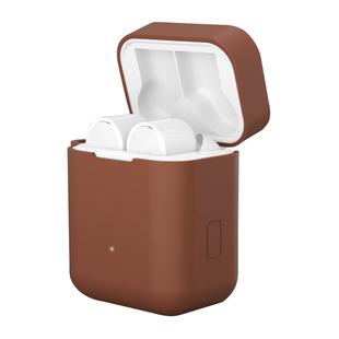 Silicone Earphones Charging Box Protective Case for Xiaomi Air(Coffee)