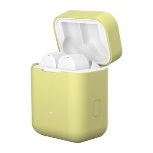 Silicone Earphones Charging Box Protective Case for Xiaomi Air(Yellow)