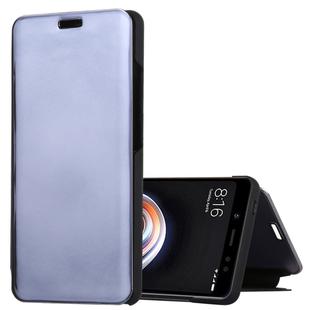 Mirror Clear View Horizontal Flip PU Leather Case for Xiaomi Redmi Note 5 Pro, with Holder (Black)