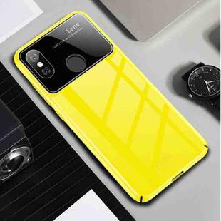 MOFI Full Coverage High Alumina Glass + PC + Lens Face Parnt Case for Xiaomi Mi 8 SE(Yellow)