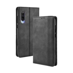 Magnetic Buckle Retro Texture Horizontal Flip Leather Case for Xiaomi Mi 9, with Holder & Card Slots & Wallet(Black)