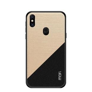 MOFI Shockproof TPU + PC + Cloth Pasted Case for Xiaomi Mix 3 (Gold)