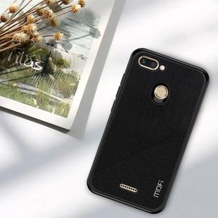MOFI Shockproof TPU + PC + Cloth Pasted Case for Xiaomi Redmi 6 (Black)
