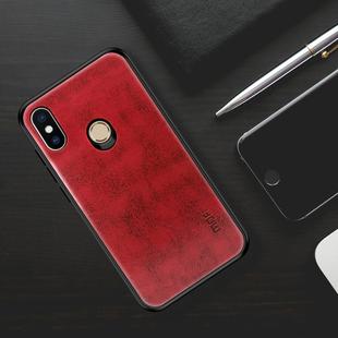 MOFI PC+TPU+PU Leather Case for Xiaomi Redmi Note 6(Red)