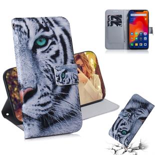Tiger Pattern Coloured Drawing Horizontal Flip Leather Case for Xiaomi Redmi Note 6 / Redmi Note 6 Pro, with Holder & Card Slots & Wallet