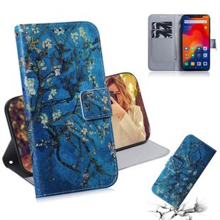 Apricot Flower Pattern Coloured Drawing Horizontal Flip Leather Case for Xiaomi Redmi Note 6 / Redmi Note 6 Pro, with Holder & Card Slots & Wallet