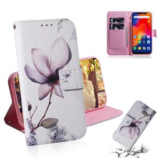 Magnolia Flower Pattern Coloured Drawing Horizontal Flip Leather Case for Xiaomi Redmi Note 6 / Redmi Note 6 Pro, with Holder & Card Slots & Wallet