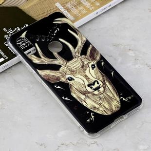 Luminous Deer Pattern Shockproof TPU Protective Case for Xiaomi Redmi Note 6