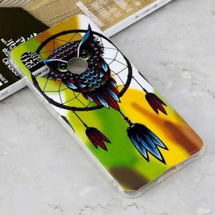 Luminous Owl Pattern Shockproof TPU Protective Case for Xiaomi Redmi Note 6