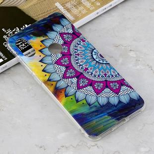 Luminous Colorful Sun Flower Pattern Shockproof TPU Protective Case for Xiaomi Redmi Note 6