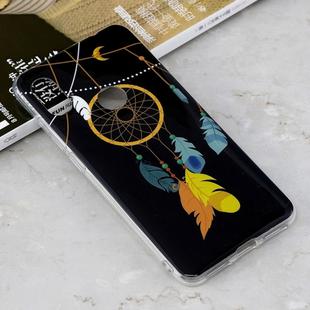 Luminous Feather Wind Chime Pattern Shockproof TPU Protective Case for Xiaomi Redmi Note 6