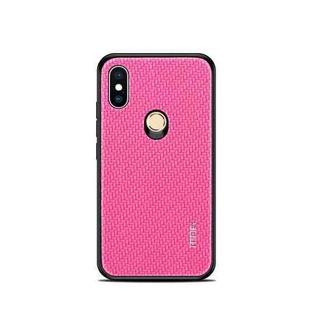 MOFI Cloth Surface + PC + TPU Case for Xiaomi Mi 8(Rose Red)