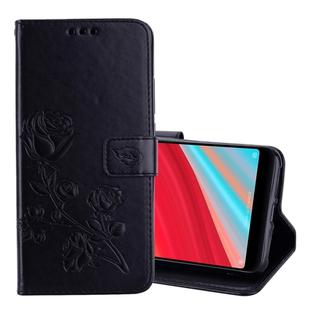 Rose Embossed Horizontal Flip Environmental PU Leather Case for Xiaomi Redmi S2, with Holder & Card Slots & Wallet (Black)