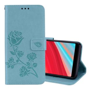 Rose Embossed Horizontal Flip Environmental PU Leather Case for Xiaomi Redmi S2, with Holder & Card Slots & Wallet (Green)