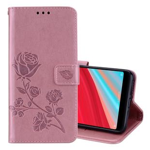 Rose Embossed Horizontal Flip Environmental PU Leather Case for Xiaomi Redmi S2, with Holder & Card Slots & Wallet (Rose Gold)