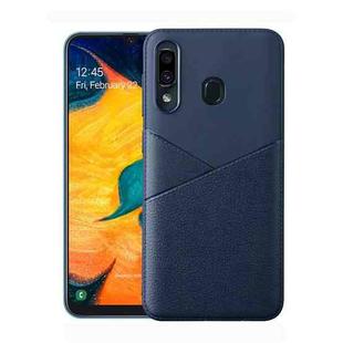 Ultra-thin Shockproof Soft TPU + Leather Case for Xiaomi Redmi 6 Pro (Blue)