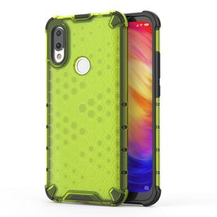 Shockproof Honeycomb PC + TPU Case for Xiaomi Redmi 7(Green)