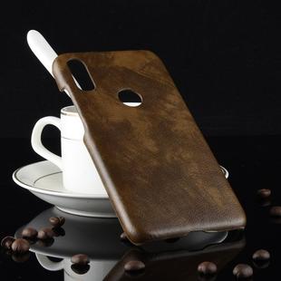 Shockproof Litchi Texture PC + PU Case for Xiaomi Redmi 7 (Brown)