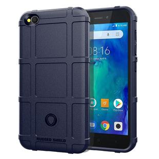 Shockproof Rugged  Shield Full Coverage Protective Silicone Case for RedMi Go(Blue)