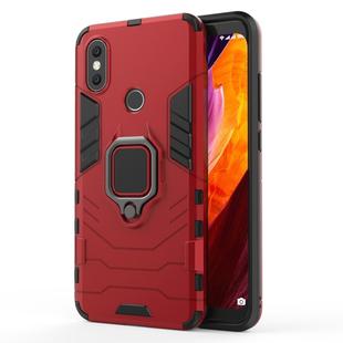 PC + TPU Shockproof Protective Case with Magnetic Ring Holder for Xiaomi Mi 6X / A2(Red)