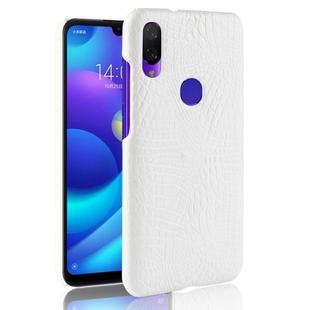 Shockproof Crocodile Texture PC + PU Case for Xiaomi Redmi Note 7 (White)