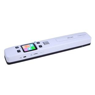 iScan02 Double Roller Mobile Document Portable Handheld Scanner with LED Display,  Support 1050DPI  / 600DPI  / 300DPI  / PDF / JPG / TF(White)