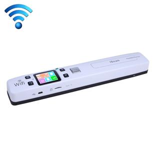 iScan02 WiFi Double Roller Mobile Document Portable Handheld Scanner with LED Display,  Support 1050DPI  / 600DPI  / 300DPI  / PDF / JPG / TF(White)