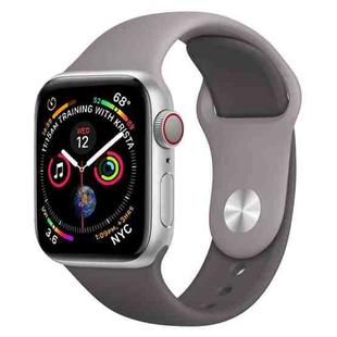 Double Colors Silicone Watch Band for Apple Watch Series 3 & 2 & 1 38mm (Light Grey+Dark Gray)