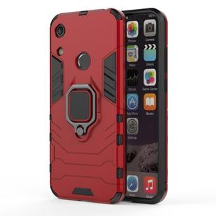 PC + TPU Shockproof Protective Case for Huawei Honor Play 8A, with Magnetic Ring Holder (Red)