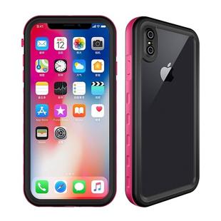 2m Waterproof Snowproof 2m Shockproof Dustproof PC+Silicone Case for iPhone XS Max (Pink)