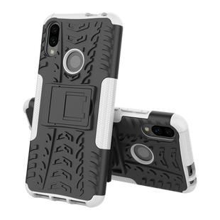 Tire Texture TPU+PC Shockproof Phone Case for Xiaomi Redmi Note 7, with Holder