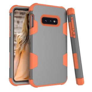 Contrast Color Silicone + PC Shockproof Case for Galaxy S10e (Orange)