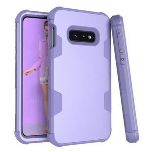 Contrast Color Silicone + PC Shockproof Case for Galaxy S10e (Purple)