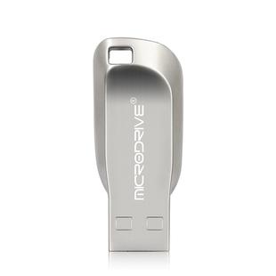 MicroDrive 8GB USB 2.0 Creative Rotate Metal U Disk (Grey)