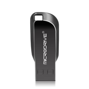 MicroDrive 128GB USB 2.0 Black Technology Creative Metal Phone U Disk (Black)