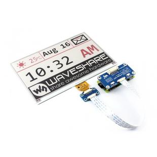 Waveshare 7.5 inch 640x384 E-Ink Display HAT for Raspberry Pi, Three-color, SPI Interface