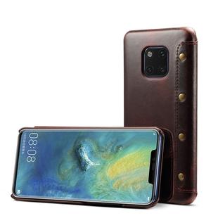 Oil Wax Cowhide Horizontal Flip Leather Case for Huawei Mate 20 Pro, with Card Slots & Wallet