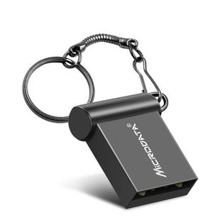MiCRODATA 4GB USB 2.0 Computer and Car Two-use Mini Metal U Disk (Black)