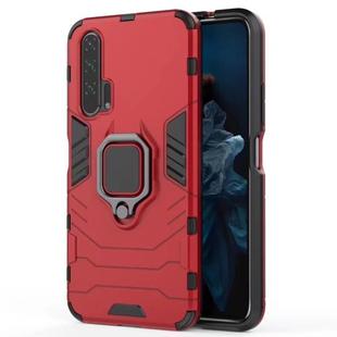 PC + TPU Shockproof Protective Case for Huawei Honor 20 Pro, with Magnetic Ring Holder (Red)