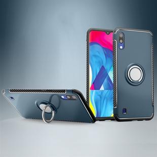 Magnetic 360 Degrees Rotation Ring Armor Protective Case for Galaxy M10 (Navy Blue)