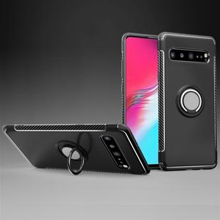 Magnetic 360 Degrees Rotation Ring Armor Protective Case for Galaxy S10 5G (Black)