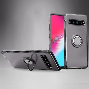 Magnetic 360 Degrees Rotation Ring Armor Protective Case for Galaxy S10 5G (Grey)