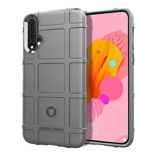Shockproof Rugged Shield Full Coverage Protective Silicone Case for Huawei Nova 5 (Grey)