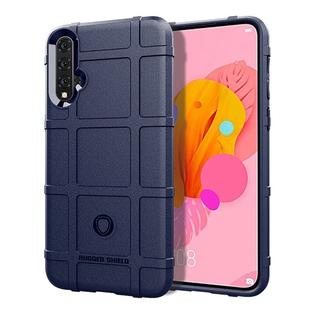 Shockproof Rugged Shield Full Coverage Protective Silicone Case for Huawei Nova 5 (Blue)