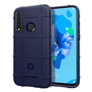 Shockproof Rugged Shield Full Coverage Protective Silicone Case for Huawei Nova 5i / P20 Lite 2019 (Blue)