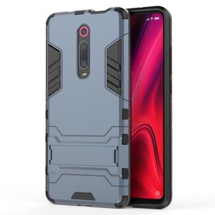 Shockproof PC + TPU Case for Xiaomi Mi 9T / Redmi K20, with Holder(Navy Blue)